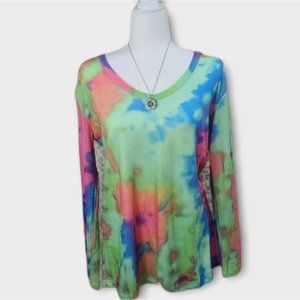Women's Tie Dye Long Sleeve Top Size Small and Medium